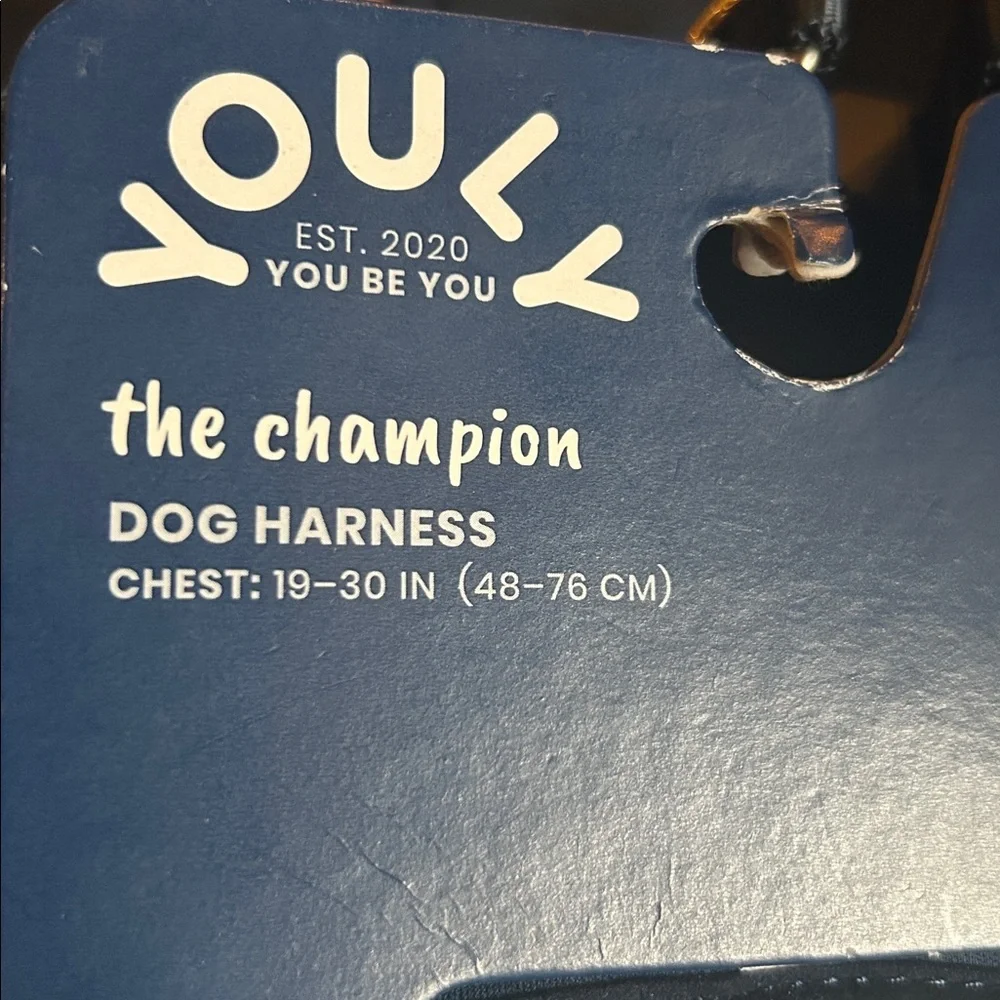 NWT YOULY padded dog harness S